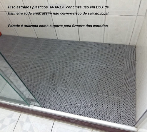 Kit 14 Peças Estrado Modular Antiderrapante/banheiro 1