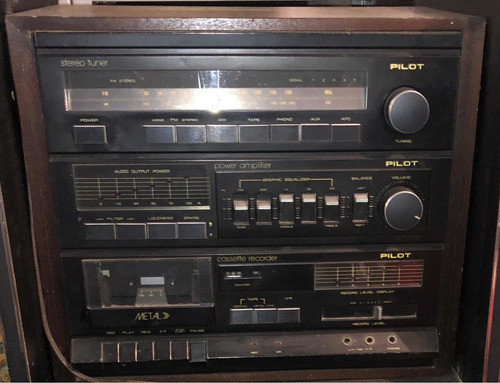 Equipo De Música Pilot Y Mueble Rack 1