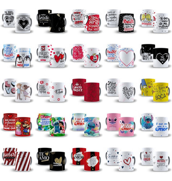 Pacote De Arte Caneca Dia Dos Namorados Completo Arquivo Png 0
