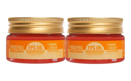 Kit 2 Parafina Bronzeadora Cenoura E Urucum 200g Duotrato 0