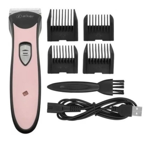 Maquininha Tosa Profissional S/fio Pet Cachorro Ag-097 Rosa 1