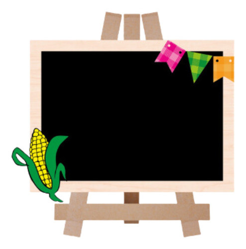 Lousa Mdf Decoração Festa Junina 23x28cm Mesa Arraiá 1
