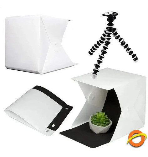 Caja De Luz 20x20cm Led Photobox Estudio Fotografico Tripode 0