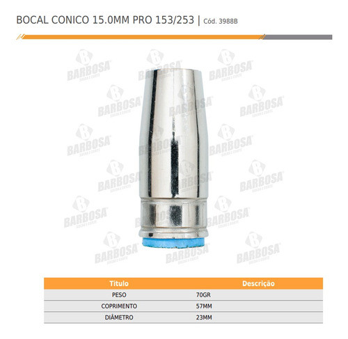 Kit Tocha Pro 153/253 Tbi - 2 Bocais + 2 Difusores 1