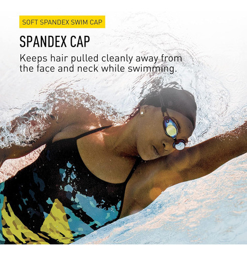 Spandex Gorro De Natación Negro 1