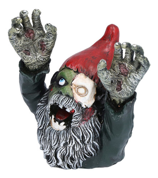 Escultura De Anão Zumbi Estátua De Jardim Mal Assustador Ao 0