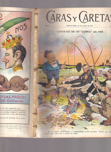 Caras Y Caretas Nº 455, Semanario Festivo, Literario, 1907 1