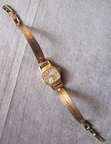 Antiguo Mini Reloj Tressa Dama Funcionando Leer Descripción 0