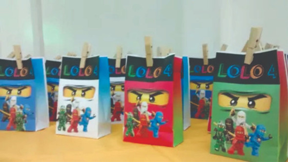 Bolsitas Golosineras Ninjago X 10 Personalizadas 1