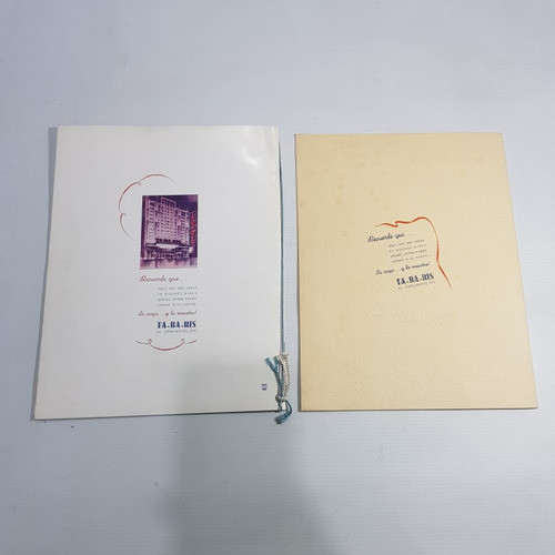 Antiguo Programa Y Menú Teatro Tabaris 1949 Bodas Mag 60981 1