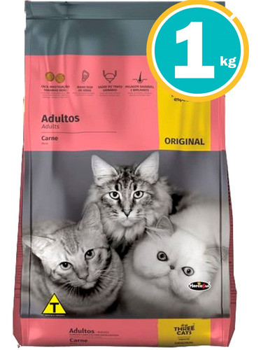 Ración Para Gato - Three Cats Original Adulto 0