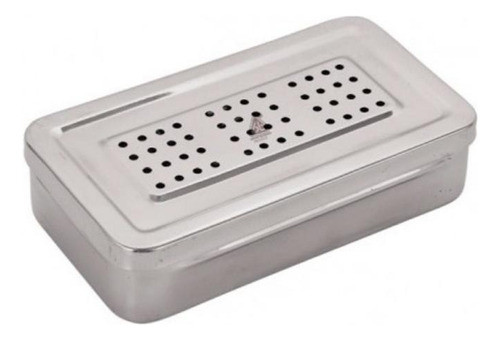Egeo Caja Perforada De Acero Inoxidable 17 X 7 X 3 Cm 0