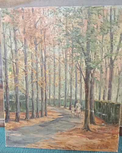 Óleo Sobre Tela Del Autor Sergio Sanni. Camino 1