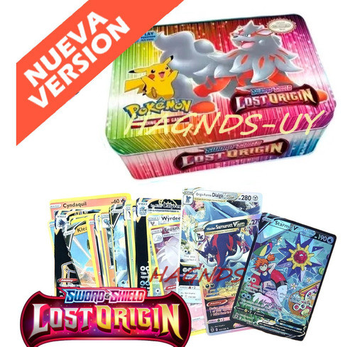 Pack Cartas Pokémon Tcg Sword & Shield Set En Lata X2 1