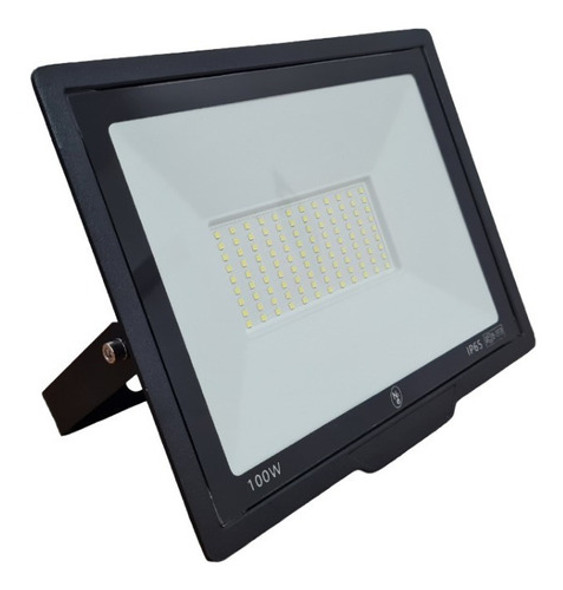 Reflector Led 100w Smd Chato Fria Exterior Canchas 0