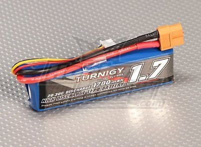 Rc Turnigy 1700mah 2s 20c Lipo Pack (juegos Monster 1/16 Bea 1
