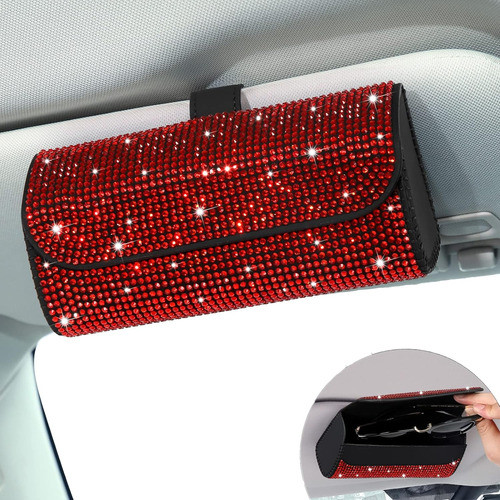 Soporte Para Anteojos De Coche Cierre Magnetico.-c/roja 0