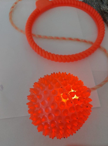 Juguete Juego Niños Embocar Pelota Con Luces Y Aro Flexible 0
