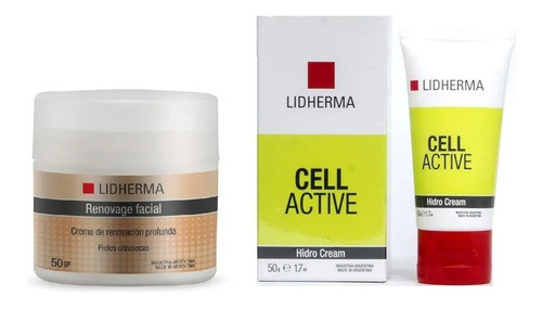 Kit  Hidro Cream Cellactive + Renovage Ultrasecas Lidherma 0