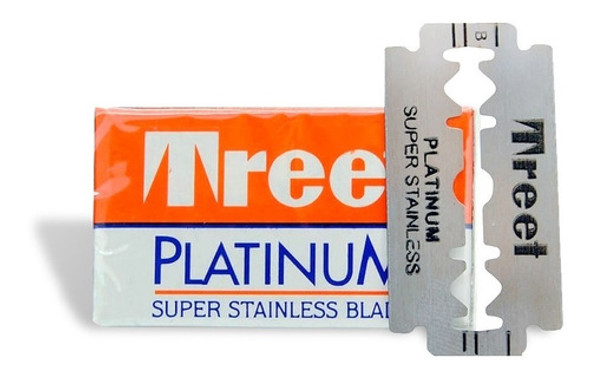 Hojas Para Afeitar Treet Platinum 10 Unidades Para Navaja E 0