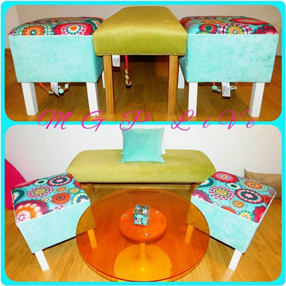 Pie De Cama Asiento Butaca Butacon Baul Puff Desde... 1