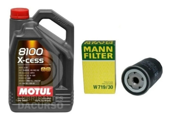 Kit De Filtro De Aceite Mann Vw Bora 2.0 O 1.8t + Motul 8100 1