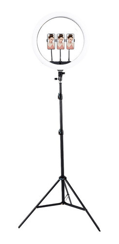 Selfie Ring Luz Led Vidlok 45cm Con Trípode Control Y Bolso 0