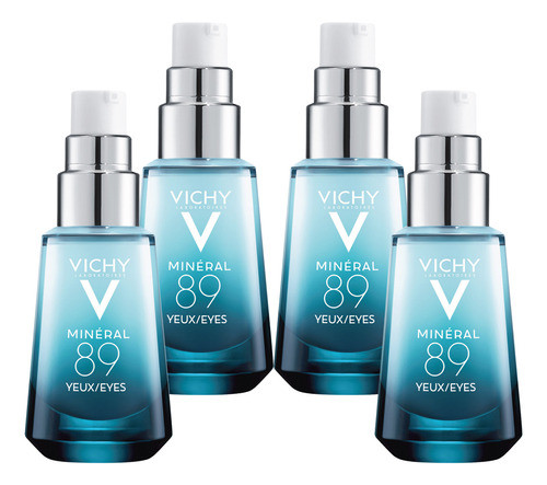 Kit X4 Und Mineral 89 Contorno De Ojos X 15ml De Vichy 0