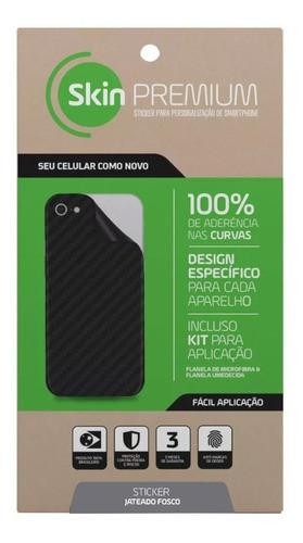 Skin Premium Jateado Fosco Preto Pra O iPhone 7 Plus 1