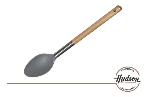 Cuchara Hudson Solida De Cocina Con Mango De Madera 1