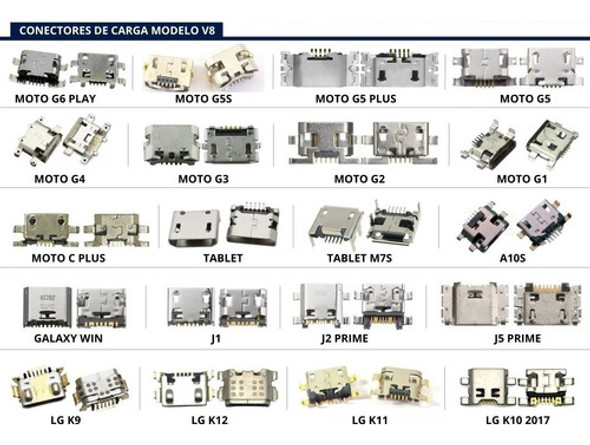 Kit 200 Conector De Carga Dock Celular Smartphone Manutenção 1