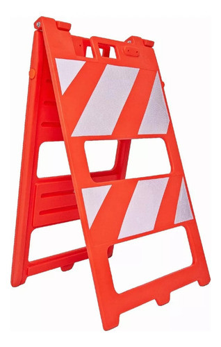 Cavalete Plástico De Sinalização Trânsito Com Parede Dupla 0