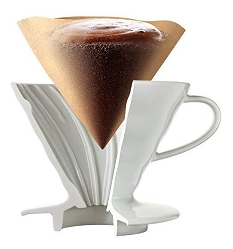 Hario 02 100count Color Blanco Filtros De Papel De Cafe 3pa 1