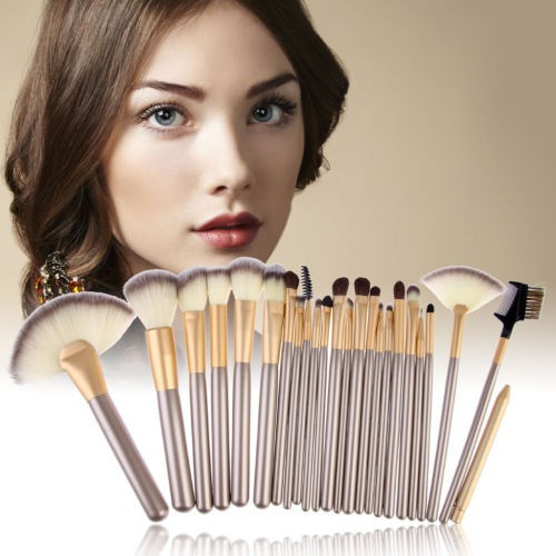 Pro 24 Pinceles Cosmético De Maquillaje De Pc Tool Kit Polvo 1