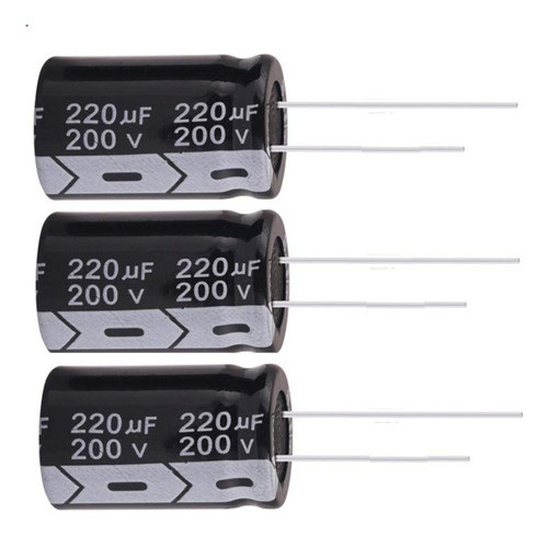 Condensador Capacitor 220mf 200v 10 Piezas Nuevos Desoldados 0
