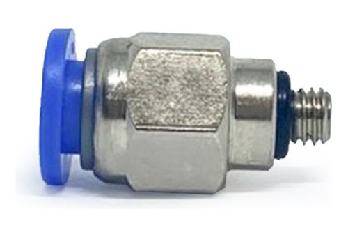 10 Conexão Pneumática Reta Rosca Macho M5 X Tubo 6 Mm 0