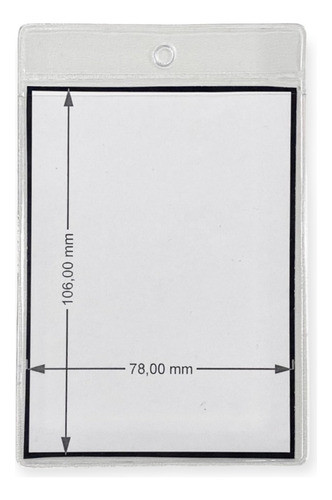 150 Bolsillo Pvc Porta Credencial,tarjeta Congreso 85 X 128 0