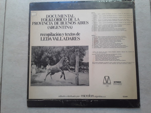 Leda Valladares - Documental Folklorico - Lp Vinilo / Kktus 1