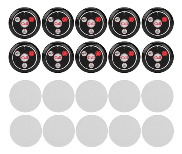 Botões De Chamada De Restaurante, 10 Unidades, Botão De Page 0