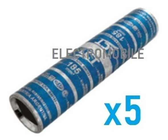 Unión De Cobre Estañado De Tubo Largo 16mm2 X5 Lct 1 Unión De Cobre Estañado De Tubo Largo 16mm2 X5 Lct 1