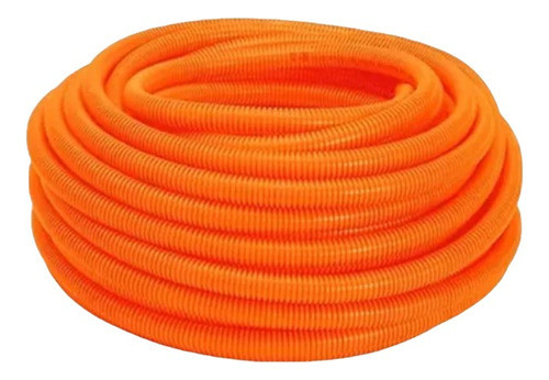 Mangueira Corrugado De 3/4 Idp Laranja Rolo Com 50m 1