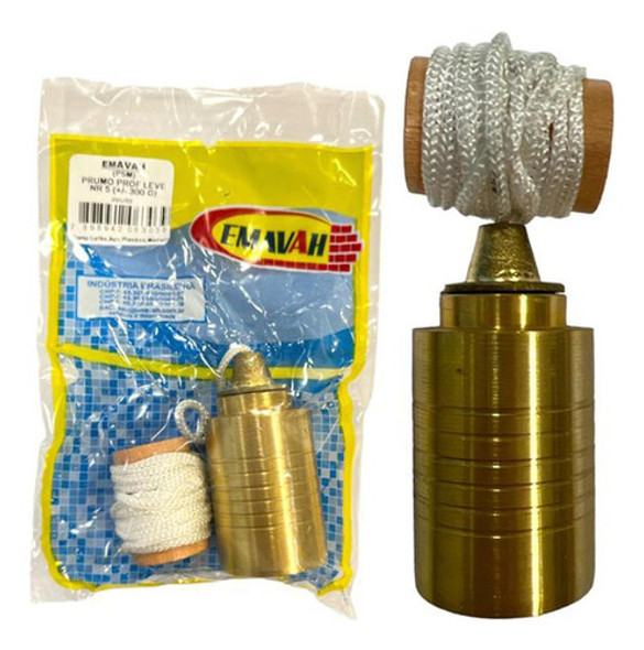 Prumo Pedreiro Emavah Profissional Leve No.5 - 300g 0