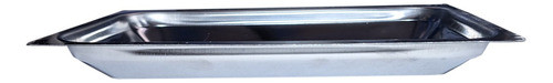 Bandeja Acero Inoxidable Profunda 21,5x14,5 Cm Asadera 1