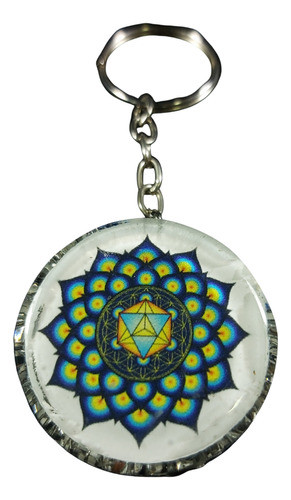 Orgonita Llavero Circular Loto 0