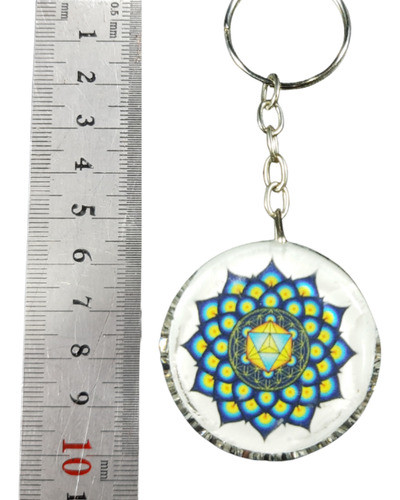 Orgonita Llavero Circular Loto 1