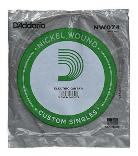D Addario Nw074 Herida De Niquel Guitarra Electrica Unica Ca 0