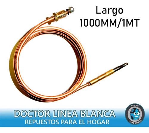 Termocupla Sensor Para Cocina Longvie S/ Fino 8x1 1000mm 1mt 1
