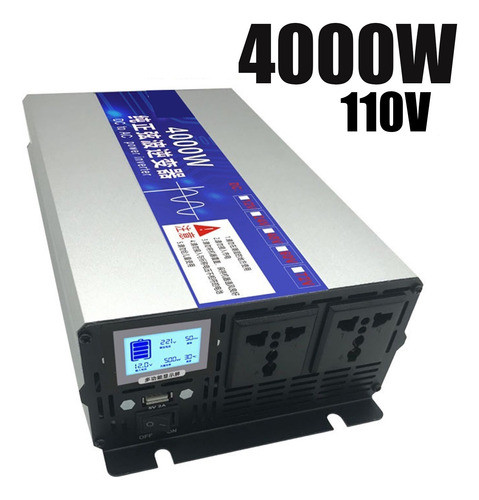Inversor De Onda Senoidal Pura 4000w 110v 12v/24v/48v/60v Y 1