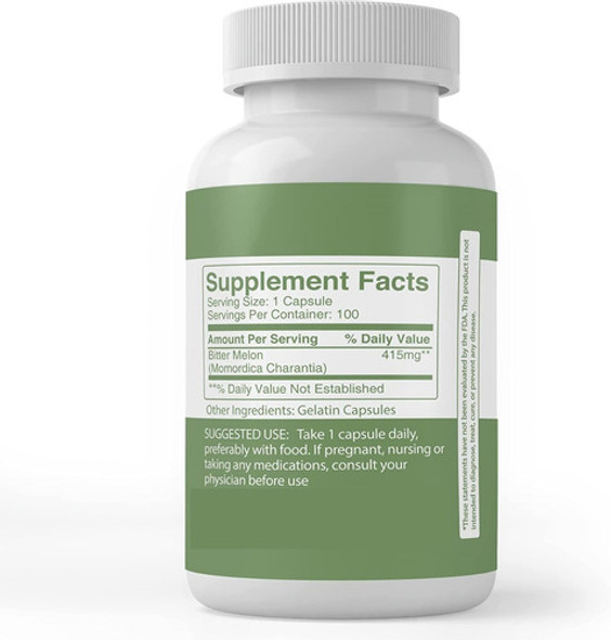 Pure Original | Melon Amargo I Diabetes I 415mg I 100 Caps 1
