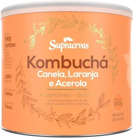 Kombucha 200g Canela, Laranja E Acerola - Supraervas 0